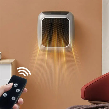 Quiet space saving timer wall outlet small space heater