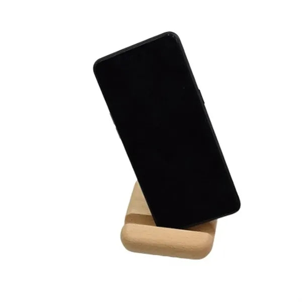 Minimalist  Ergonomic Viewing Stable Beech Wood Phone Stand