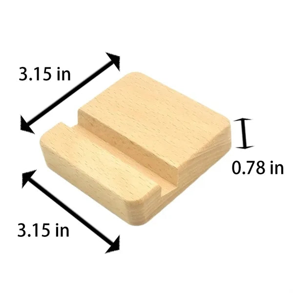 Minimalist  Ergonomic Viewing Stable Beech Wood Phone Stand