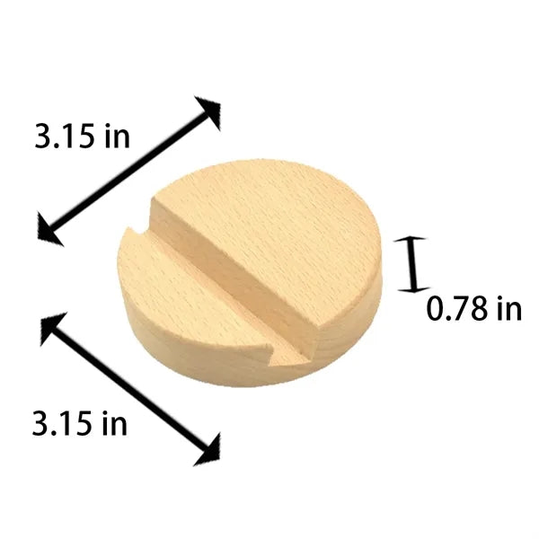 Minimalist  Ergonomic Viewing Stable Beech Wood Phone Stand