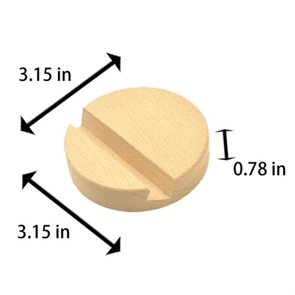 Minimalist  Ergonomic Viewing Stable Beech Wood Phone Stand