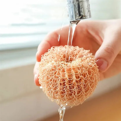 Egg-Shaped Detachable Fiber Bristles Rustproof Kitchen Brush