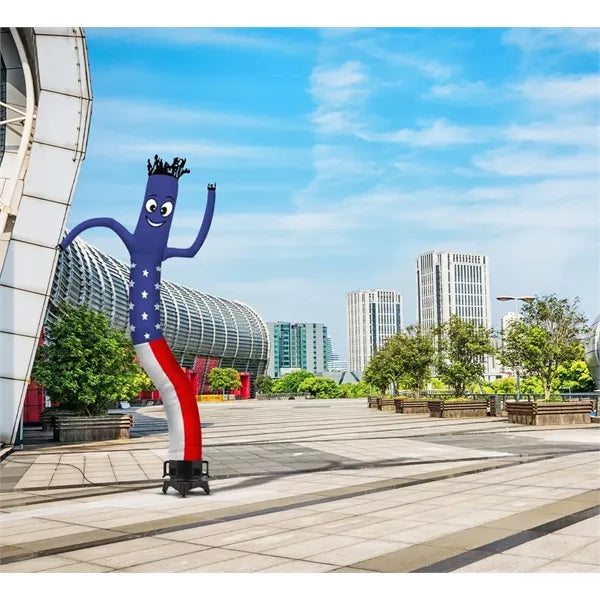 American Flag Inflatable Tube Man with Blower