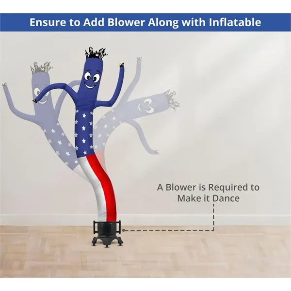 American Flag Inflatable Tube Man with Blower