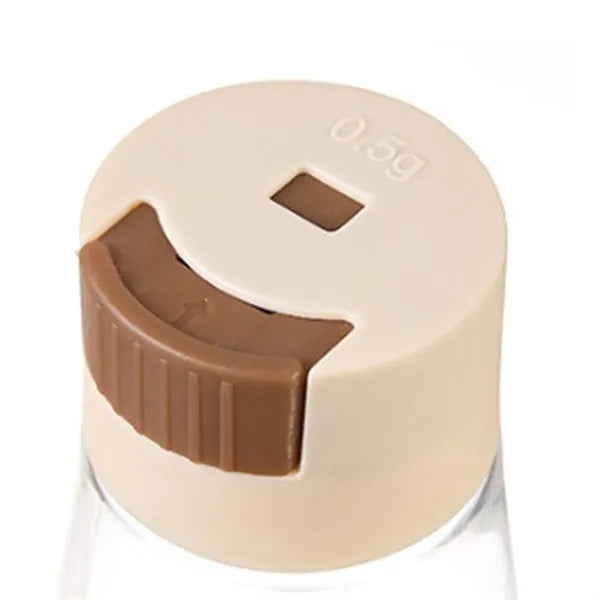 7.5oz Glass Precise Measuring Push-Button Salt Shakers