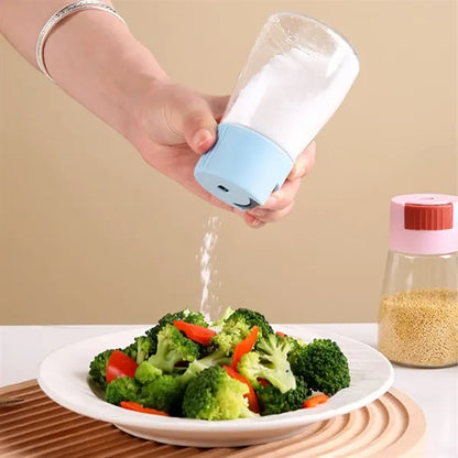 7.5oz Glass Precise Measuring Push-Button Salt Shakers