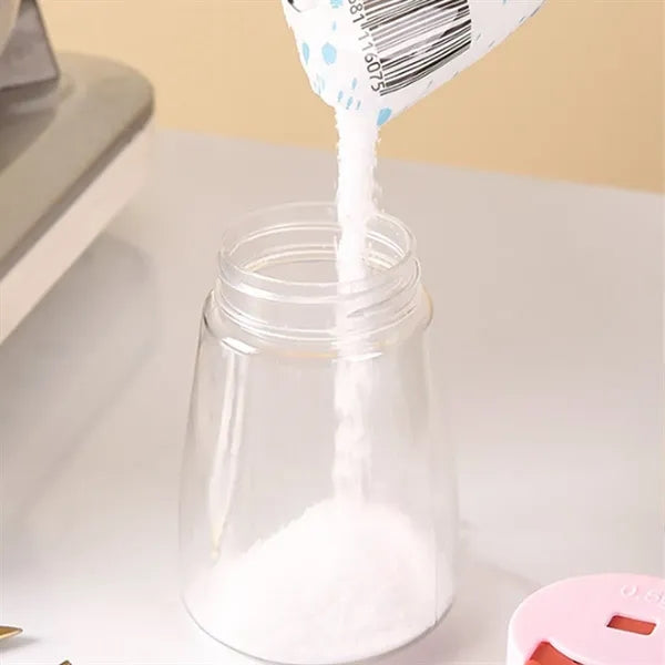 7.5oz Glass Precise Measuring Push-Button Salt Shakers