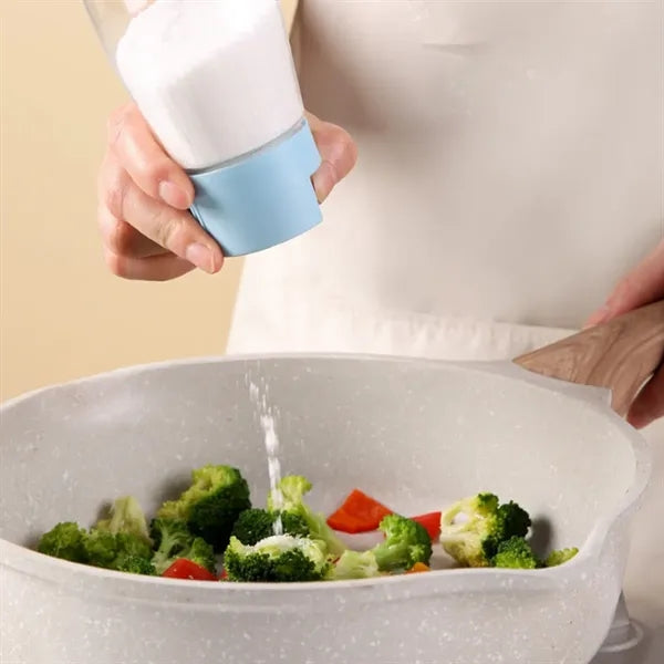 7.5oz Glass Precise Measuring Push-Button Salt Shakers