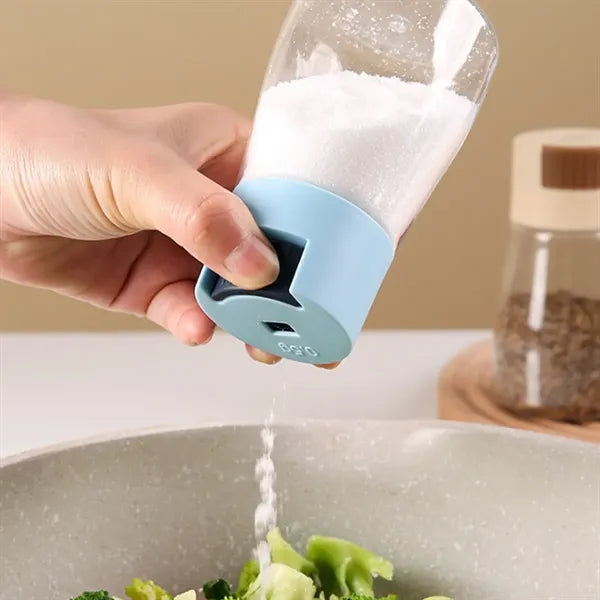 7.5oz Glass Precise Measuring Push-Button Salt Shakers