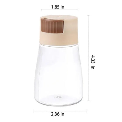 7.5oz Glass Precise Measuring Push-Button Salt Shakers