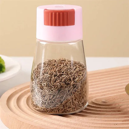 7.5oz Glass Precise Measuring Push-Button Salt Shakers