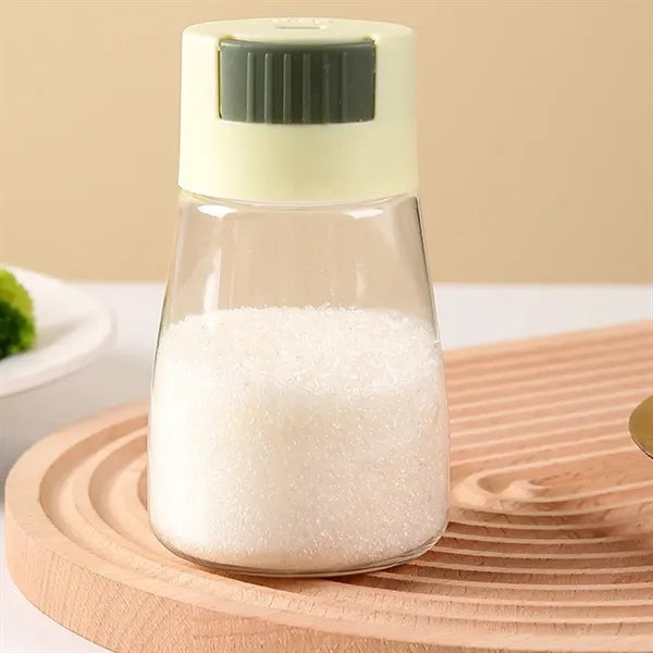 7.5oz Glass Precise Measuring Push-Button Salt Shakers