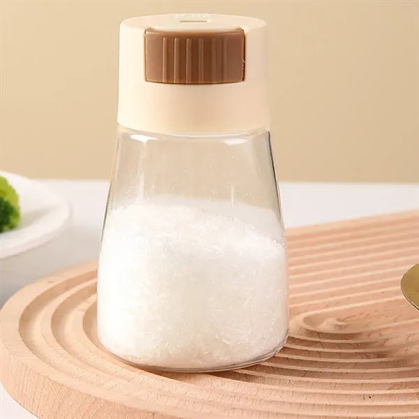 7.5oz Glass Precise Measuring Push-Button Salt Shakers
