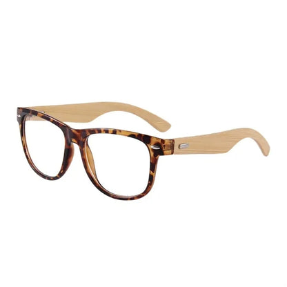 Eco-Friendly Bamboo Frame Sunglasses with Storage Pouch