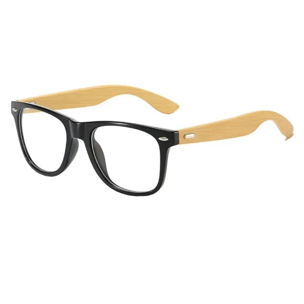 Eco-Friendly Bamboo Frame Sunglasses with Storage Pouch
