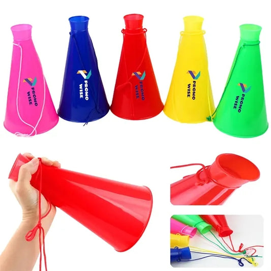 Lightweight Colorful Durable Plastic Cheering Megaphone