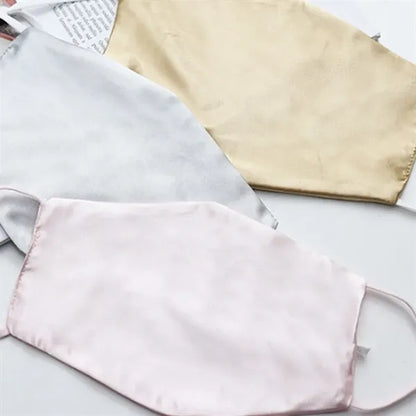 Adjustable Skin-Friendly Breathable Smooth Silk Face Mask