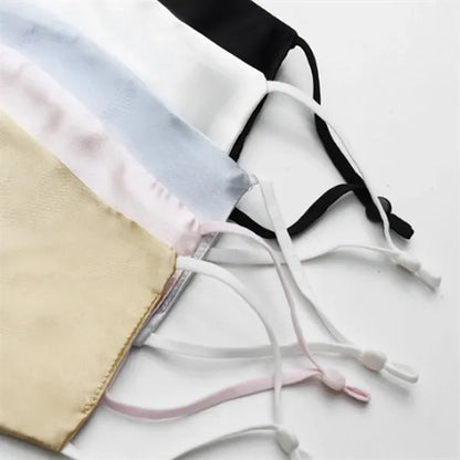 Adjustable Skin-Friendly Breathable Smooth Silk Face Mask