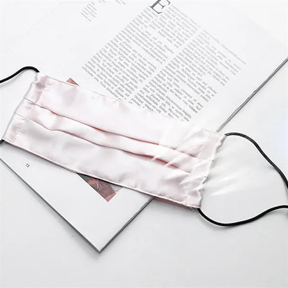 Adjustable Breathable Moisture-Wicking Pure Silk Face Mask