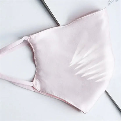 Adjustable Breathable Moisture-Wicking Pure Silk Face Mask