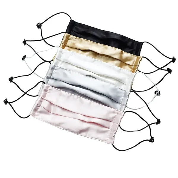 Adjustable Breathable Moisture-Wicking Pure Silk Face Mask
