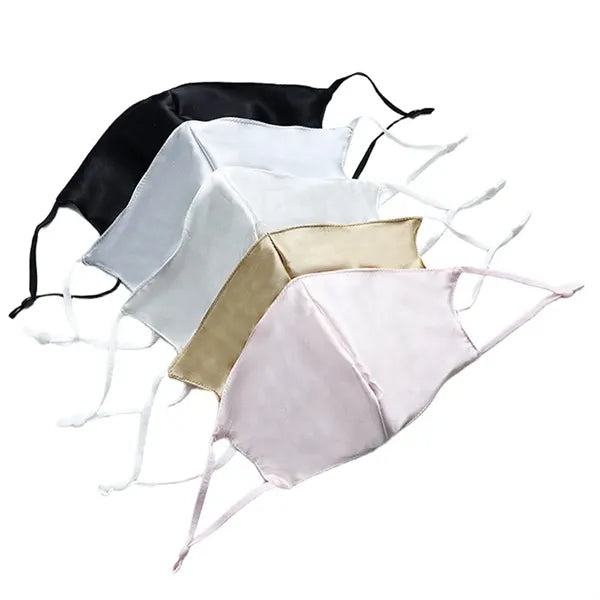 Adjustable Breathable Moisture-Wicking Pure Silk Face Mask