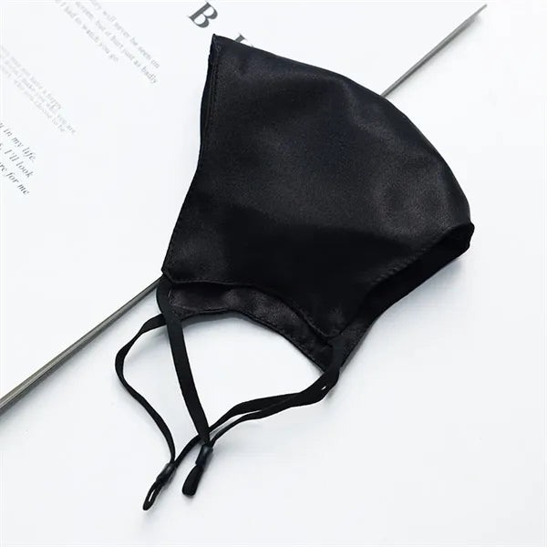 Adjustable Breathable Moisture-Wicking Pure Silk Face Mask