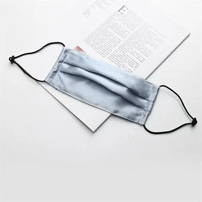 Adjustable Breathable Moisture-Wicking Pure Silk Face Mask