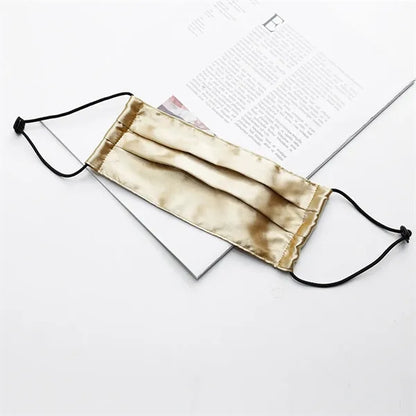 Adjustable Breathable Moisture-Wicking Pure Silk Face Mask