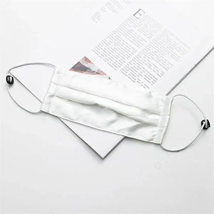Adjustable Breathable Moisture-Wicking Pure Silk Face Mask
