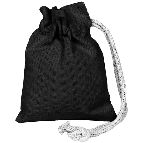 100% Cotton Sheeting Coin Drawstring Bag