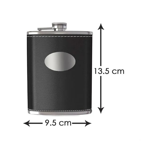 Premium Stainless Steel Flask Set with Shot Cups