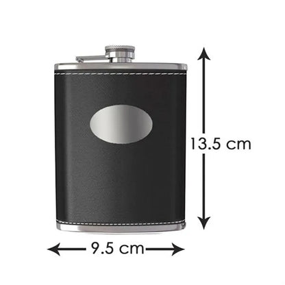 Premium Stainless Steel Flask Set with Shot Cups