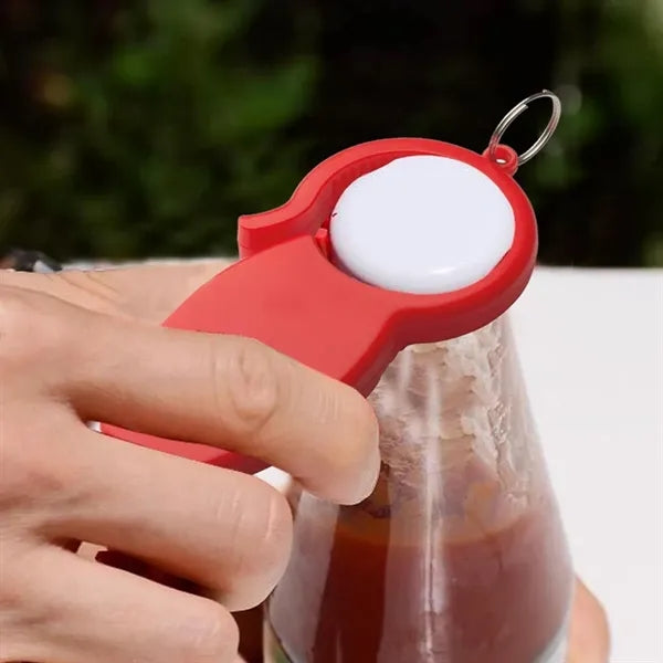 Multi-Function Bottle Can Opener Keychain