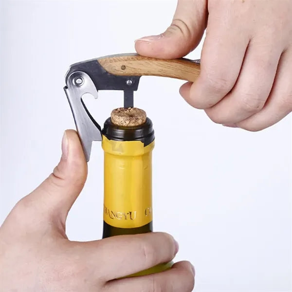 4 in 1 Wooden Chess Set with Wine Opener Kit