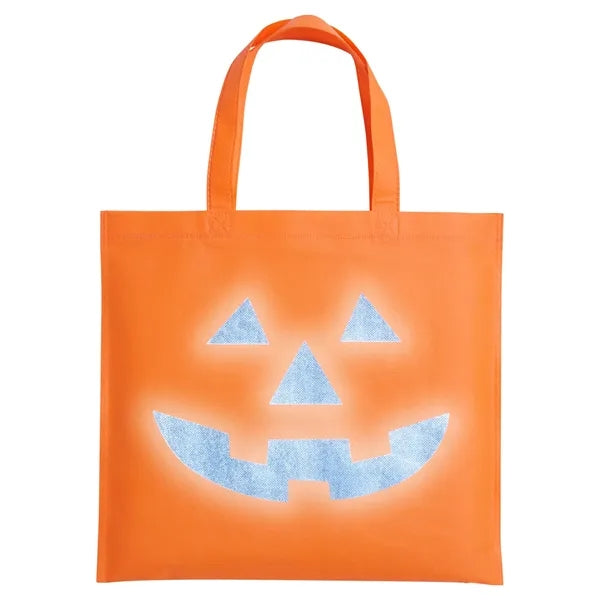 Halloween Pumpkin Reflective Tote Bag