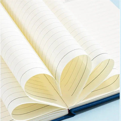 A5 PU Leather Lined Journal Notebook with Pen
