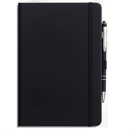 A5 PU Leather Lined Journal Notebook with Pen
