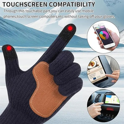 Unisex Winter Gloves Touchscreen Non-Slip Warm Gloves