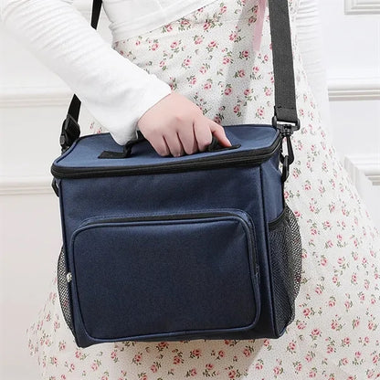 Large Capacity Leakproof Multi-Pocket Insulated Lunch Tote