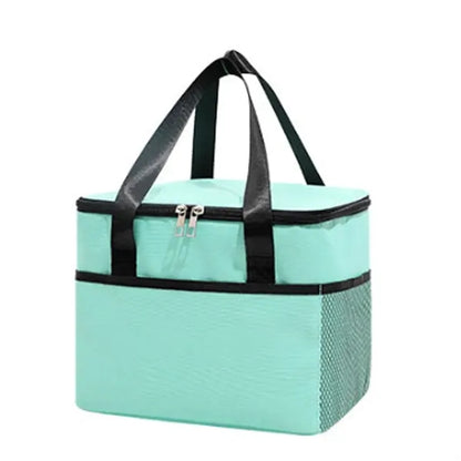 Spacious Waterproof Multi-Pocket Insulated Oxford Cooler Bag