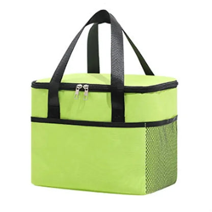 Spacious Waterproof Multi-Pocket Insulated Oxford Cooler Bag
