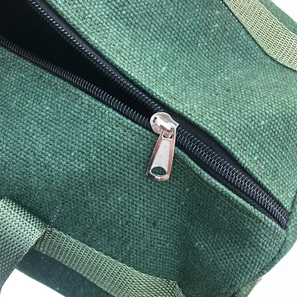Multi-Pocket Adjustable Shoulder Strap Canvas Tool Bag