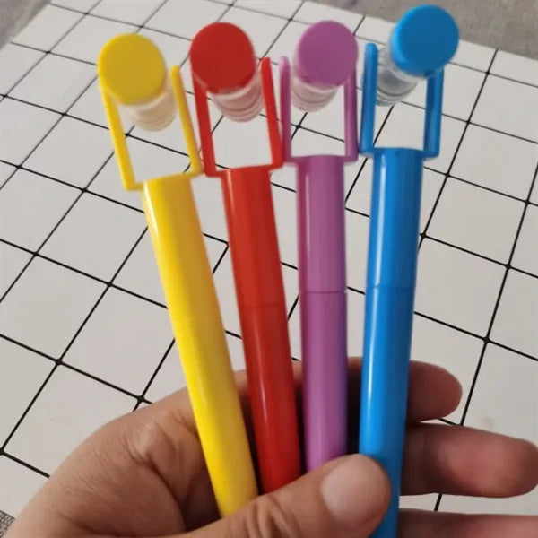 Fine Tip Ergonomic Grip Sand Timer Fun Novelty Ballpoint Pen