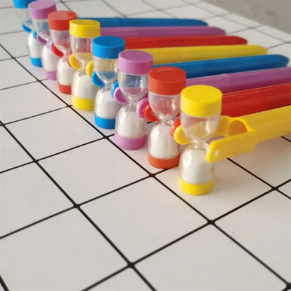 Fine Tip Ergonomic Grip Sand Timer Fun Novelty Ballpoint Pen