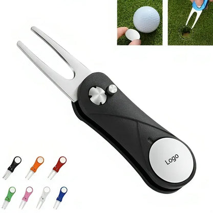 Golf Divot Repair Tool with Pop-up Button