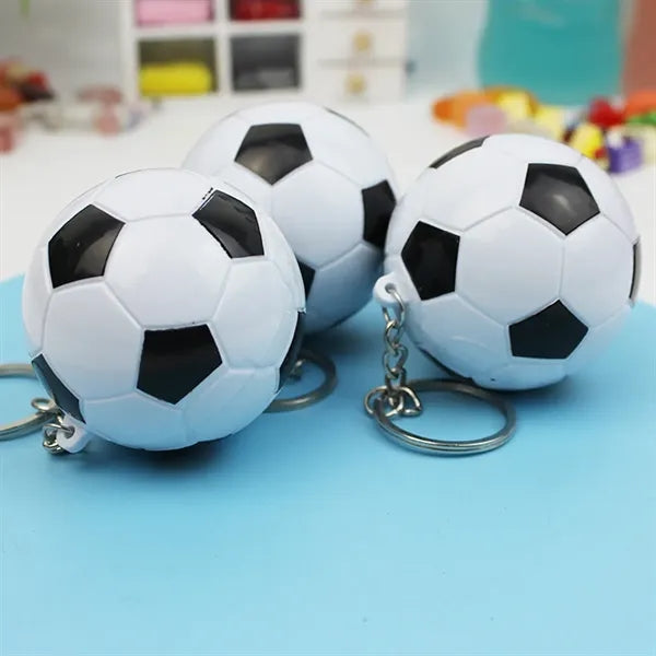 Retractable Keychain Soccer Ball Fun Novelty Gel Ink Pen