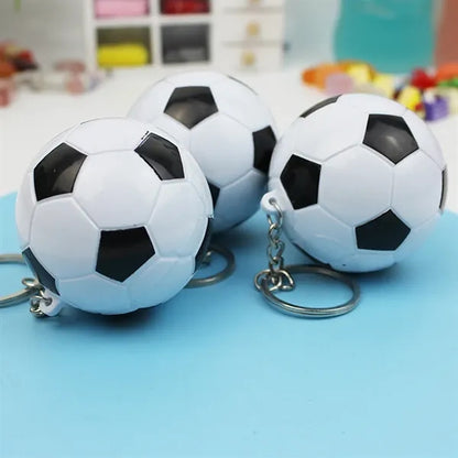 Retractable Keychain Soccer Ball Fun Novelty Gel Ink Pen