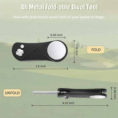 Golf Divot Repair Tool with Pop-up Button