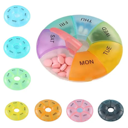 7 Day Weekly Portable Pill Box for Travel
